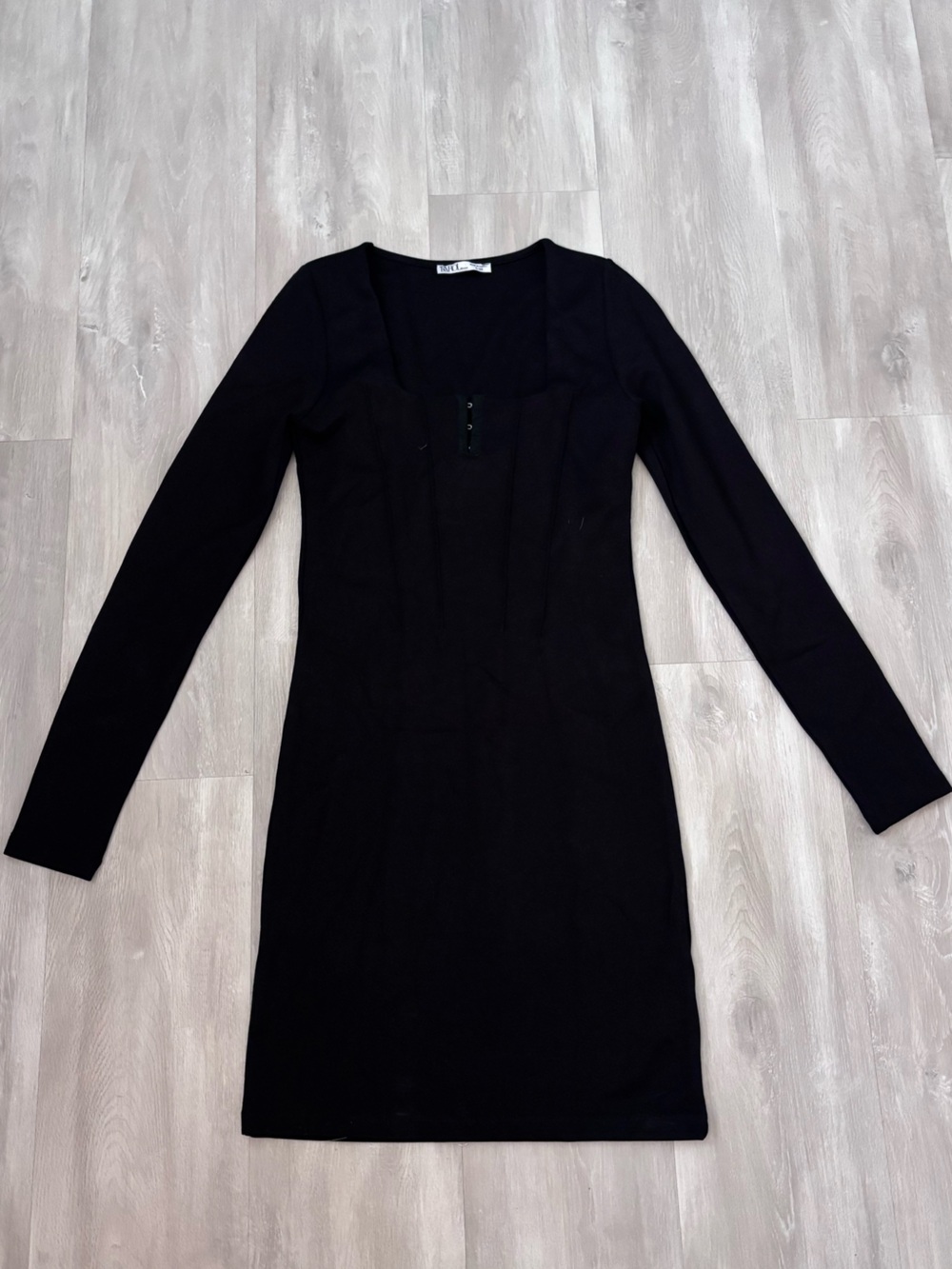Karol Basic Black Long Sleeve Women’s Bodycon Dress size large